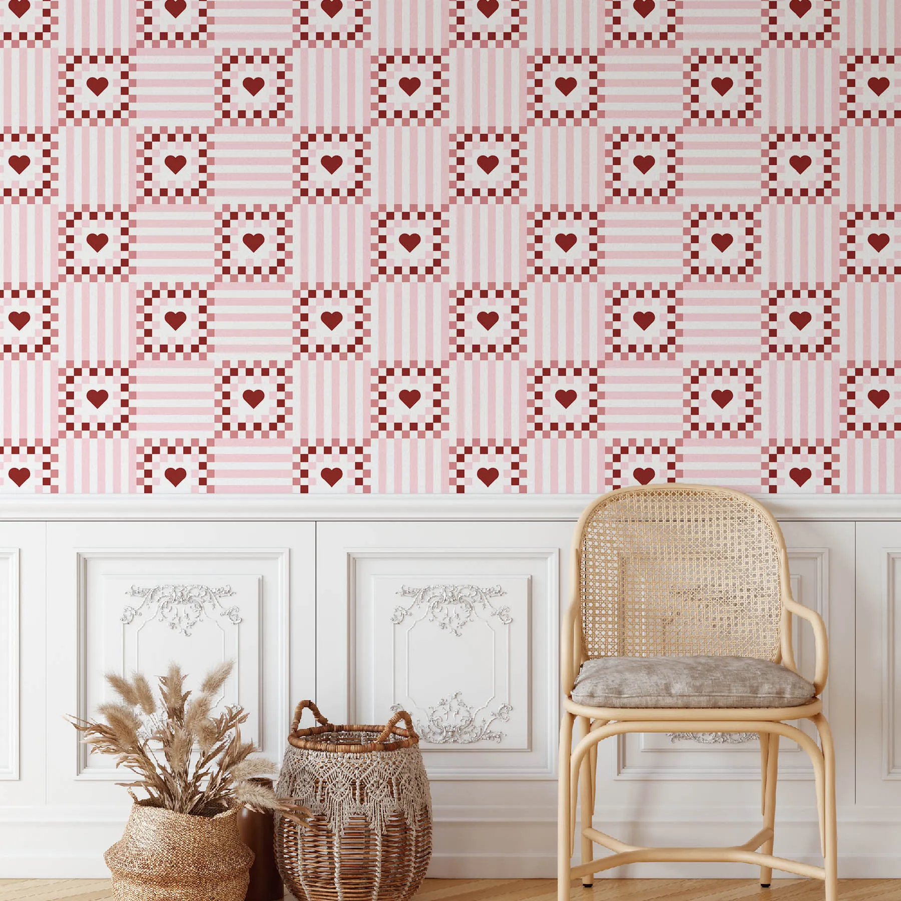 Charming Hearts Seamless Pattern preview 4