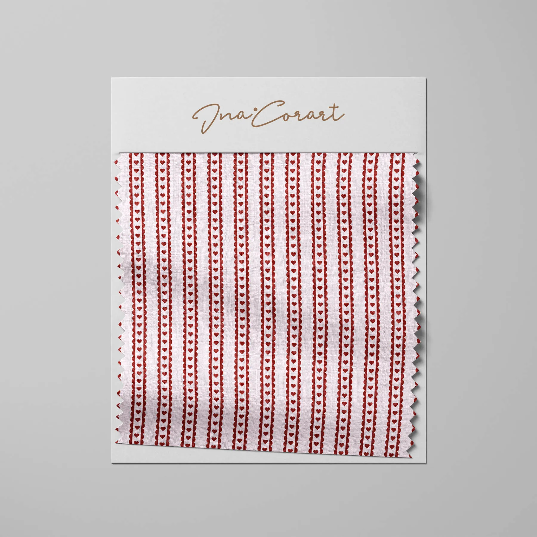 Charming Heart Stripes Seamless Pattern preview 3