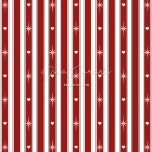 Festive Hearts and Stars Seamless Pattern preview 1