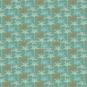 Tropical Palm Leaves Seamless Pattern preview 1