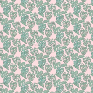 Tropical Monstera Leaves Seamless Pattern preview 1
