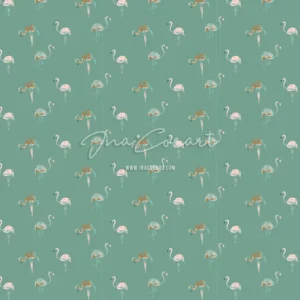 Tropical Flamingos Seamless Pattern preview 1