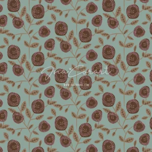 Brown Floral Seamless Pattern preview 1