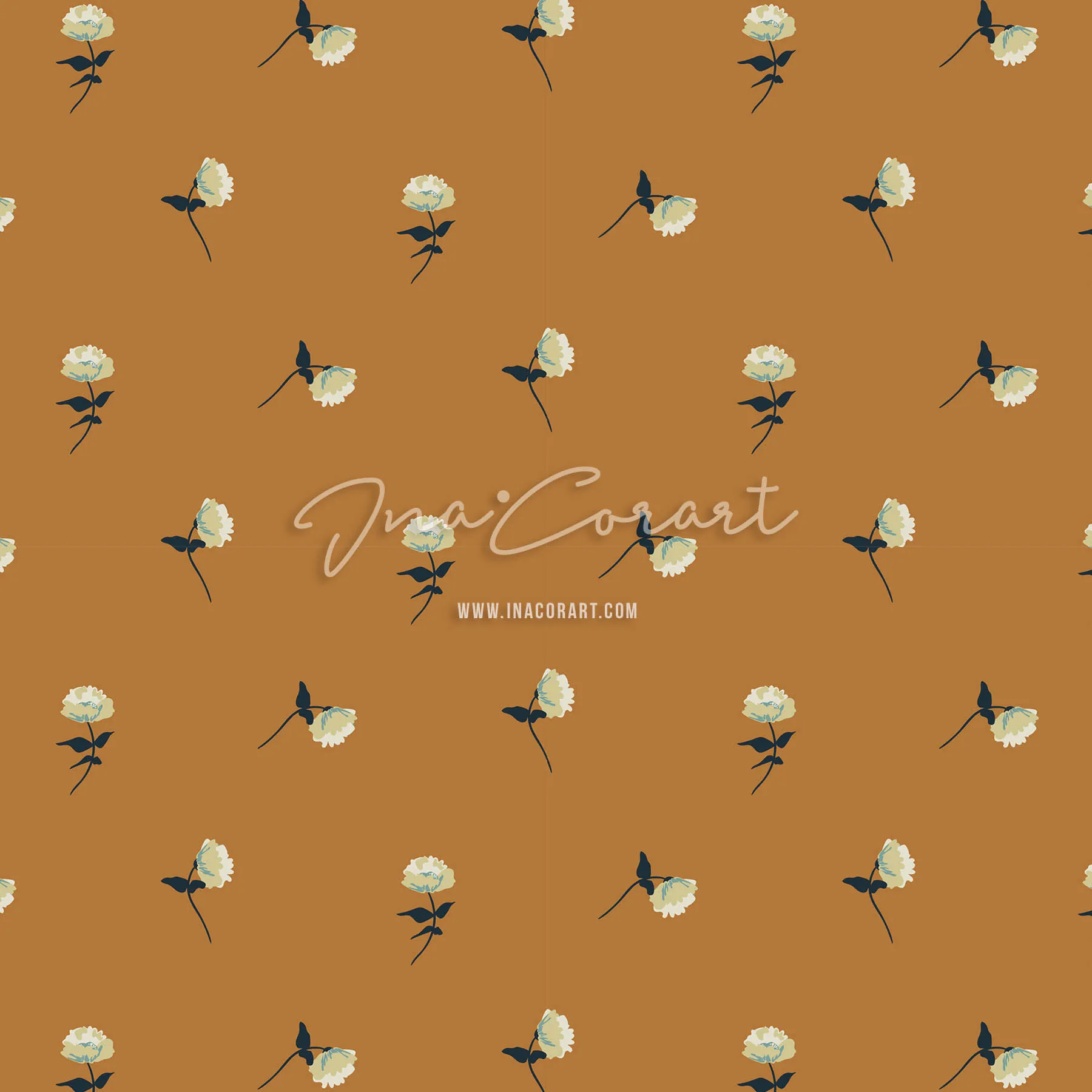 Charming Floral Seamless Pattern 2 preview 1