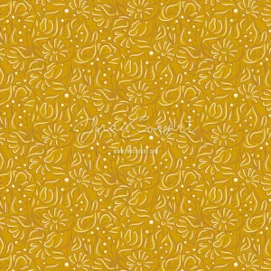 Golden Floral Seamless Pattern preview 1