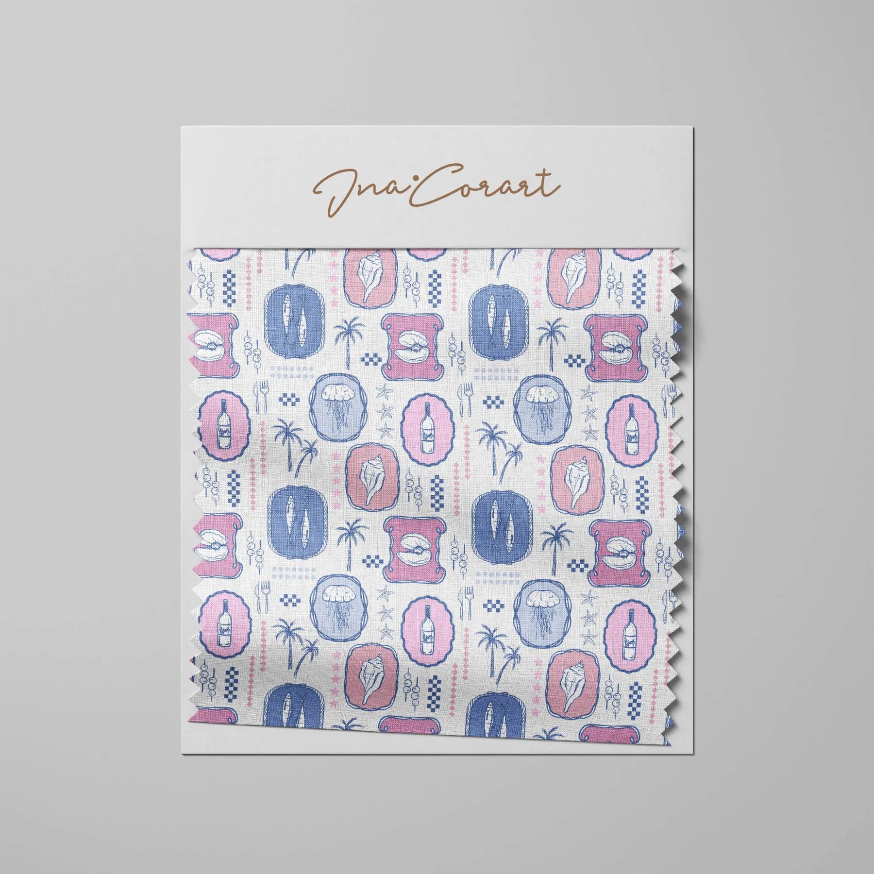 Coastal Delights Seamless Pattern 2 preview 3