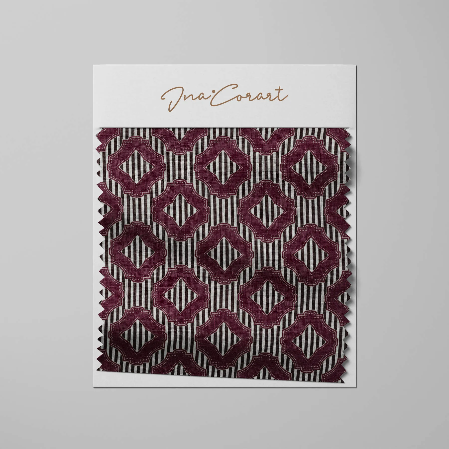 Elegant Burgundy and Gray Seamless Pattern preview 3