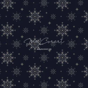Elegant Snowflake Repeat Pattern preview 1