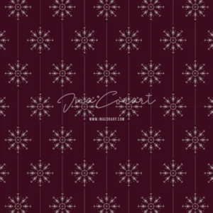 Elegant Snowflake Seamless Pattern preview 1