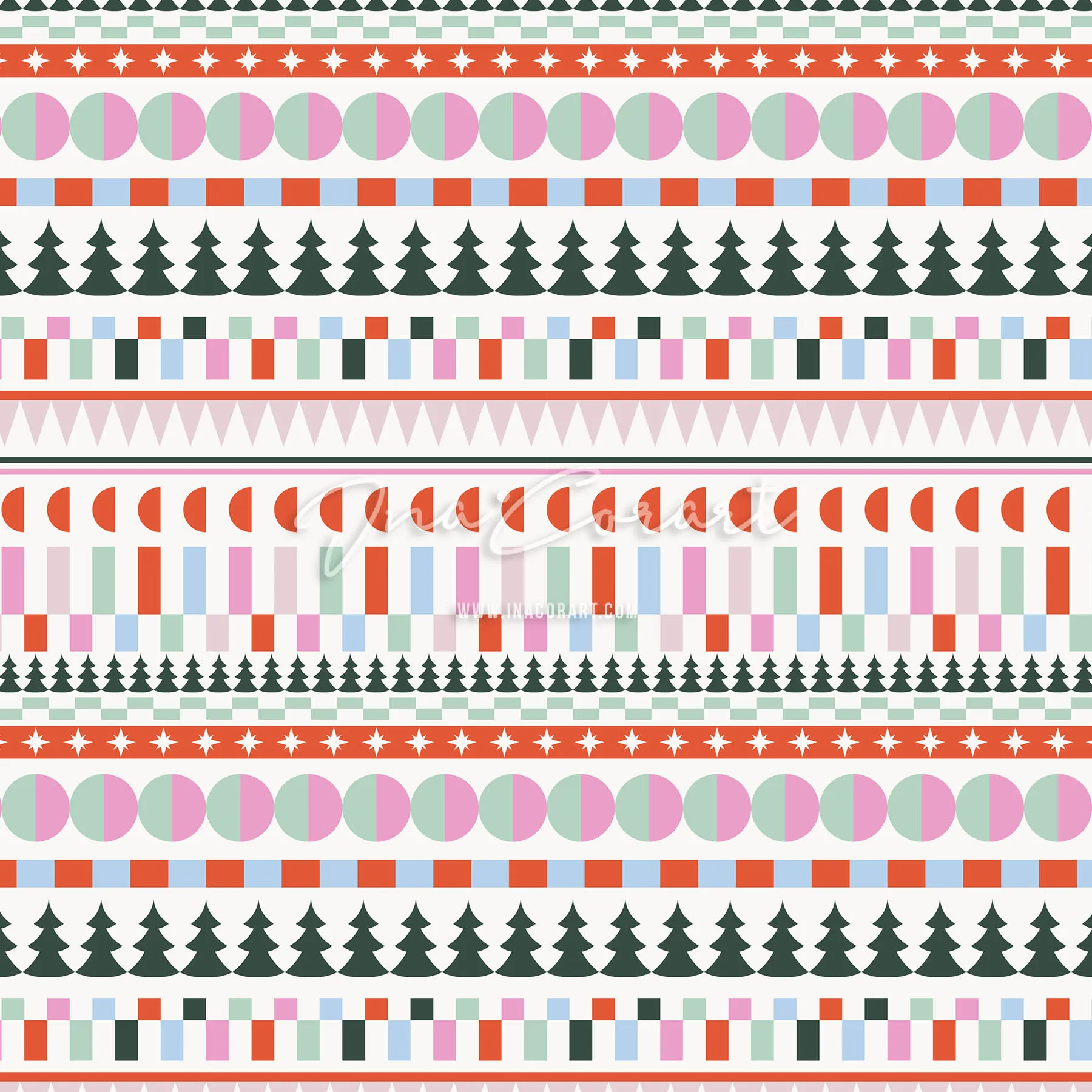 Colorful Geometric Seamless Pattern 2 preview 1