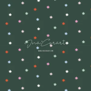 Colorful Star Seamless Pattern 2 preview 1