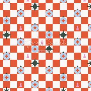 Festive Ornaments Seamless Pattern preview 1