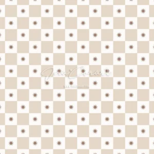 Starburst Beige Seamless Pattern preview 1