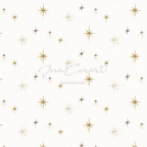 Elegant Gold Star Seamless Pattern preview 1