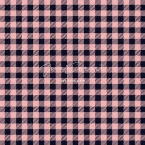 Chic Pink and Navy Checkered Seamless Pattern preview 1