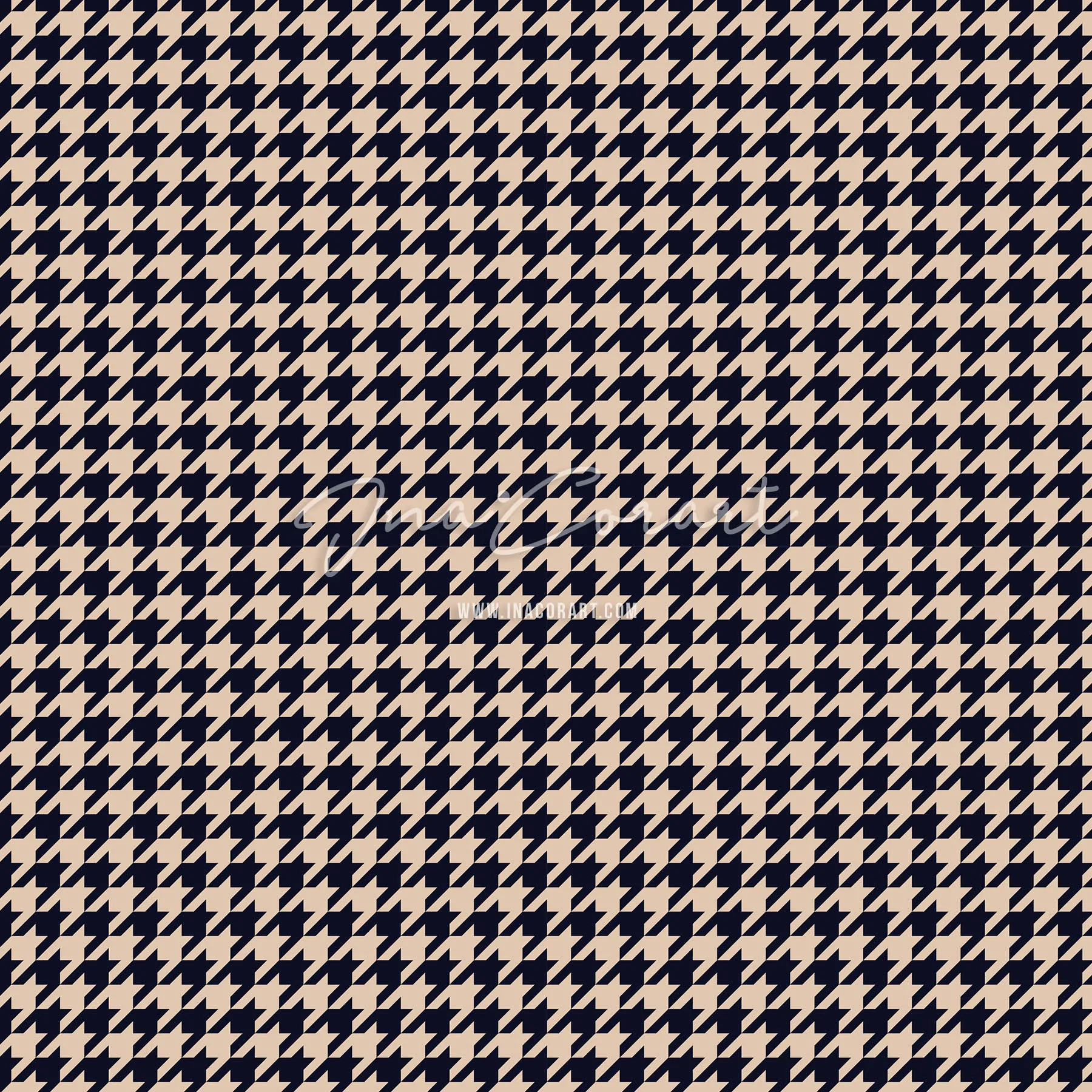 Bold Houndstooth Seamless Pattern preview 1