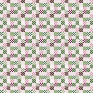 Green and Pink Checkerboard Seamless Pattern preview 1