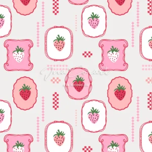 Charming Strawberry Seamless Pattern preview 1