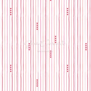 Charming Striped Hearts Seamless Pattern preview 1