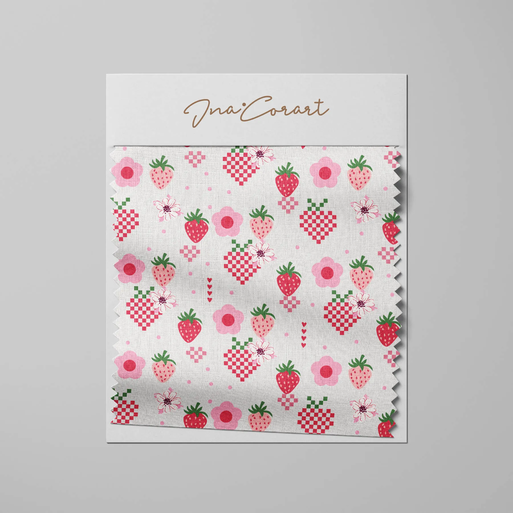 Strawberry Floral Seamless Pattern preview 3
