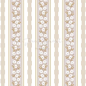 Floral Stripes Seamless Pattern preview 1