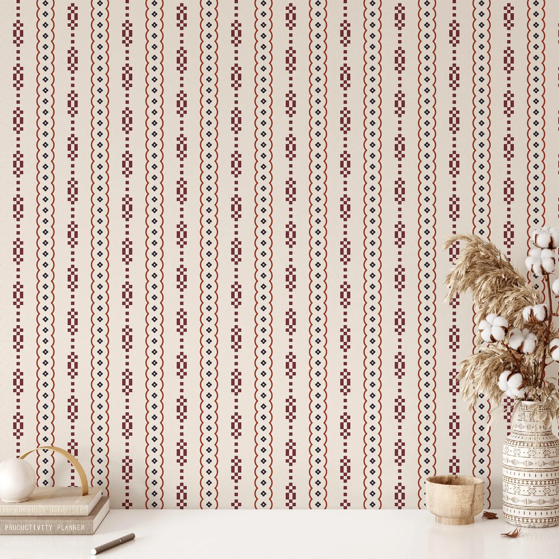 Elegant Geometric Seamless Pattern preview 2
