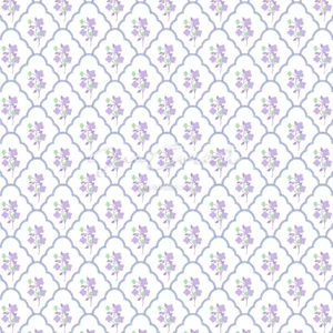 Delicate Purple Floral Seamless Pattern preview 1
