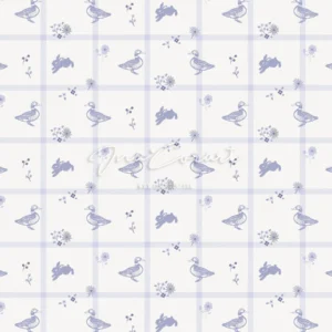Charming Duck and Flower Seamless Pattern preview 1