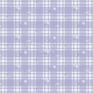 Floral Plaid Seamless Pattern preview 1
