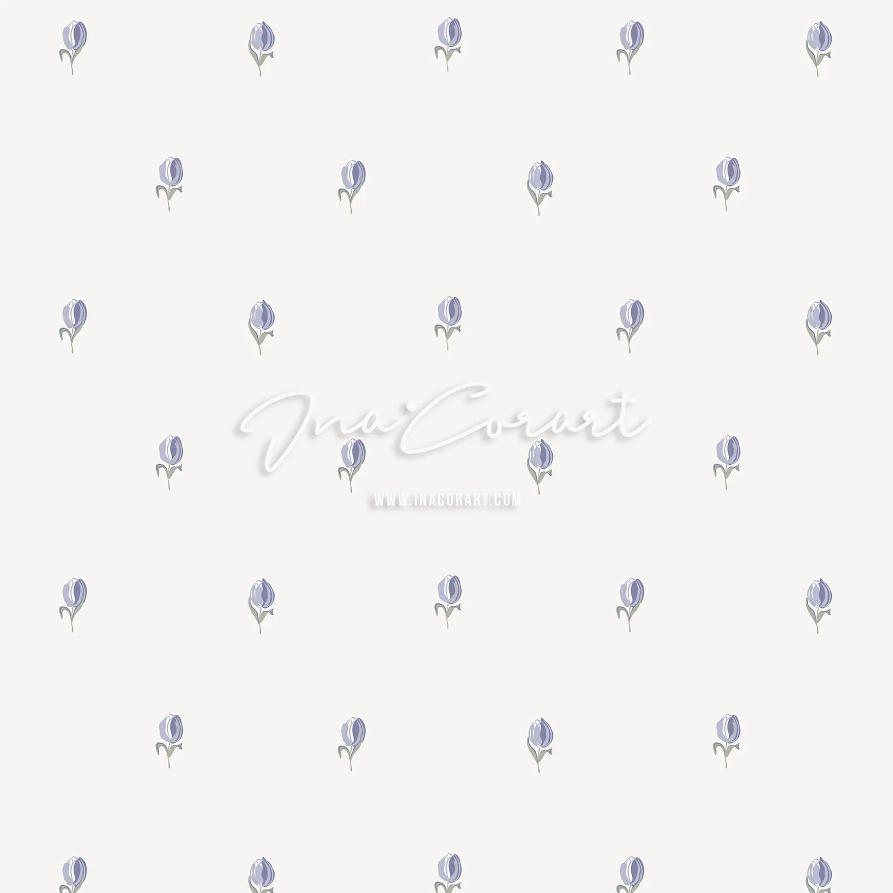 Delicate Lavender Rose Seamless Pattern preview 1