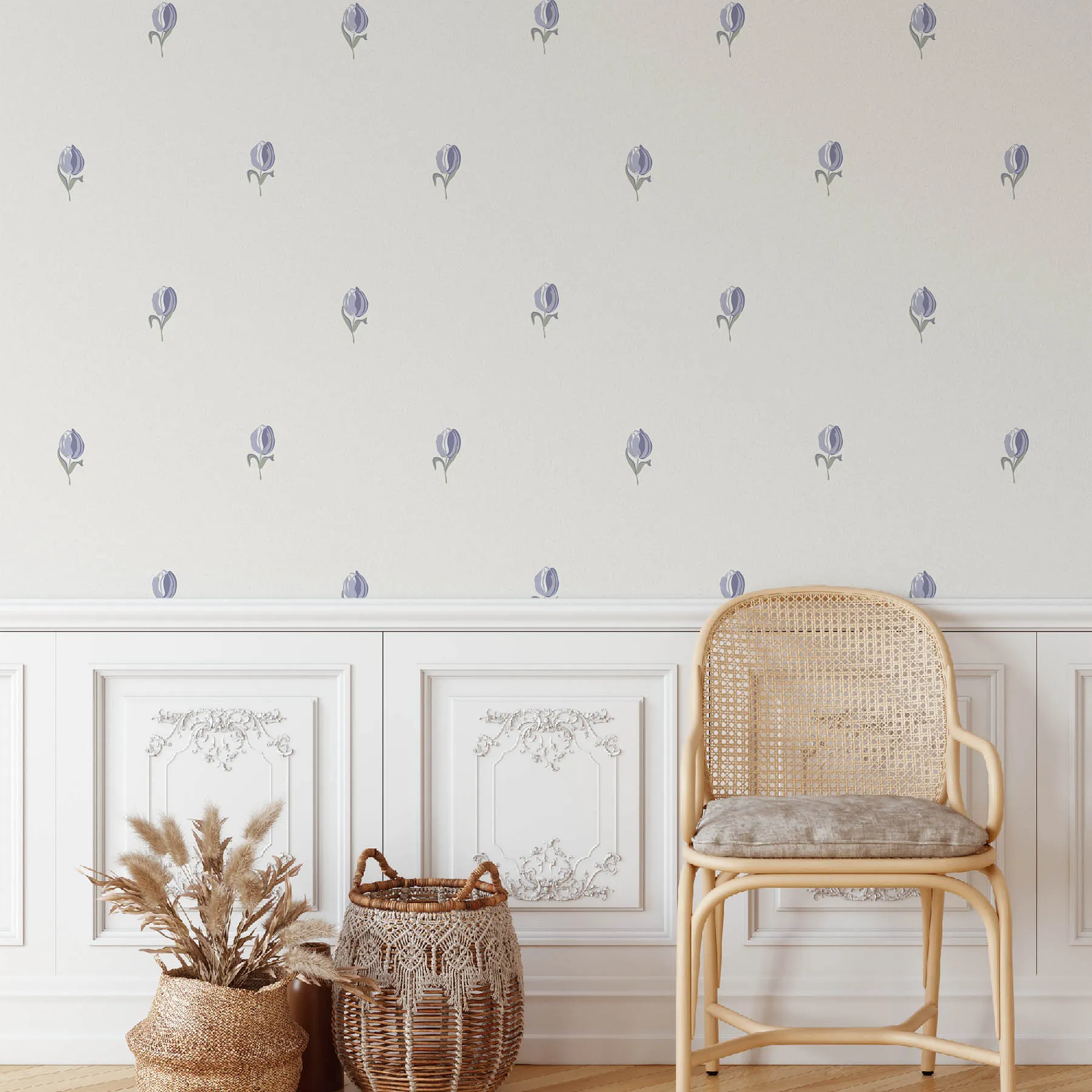 Delicate Lavender Rose Seamless Pattern preview 4