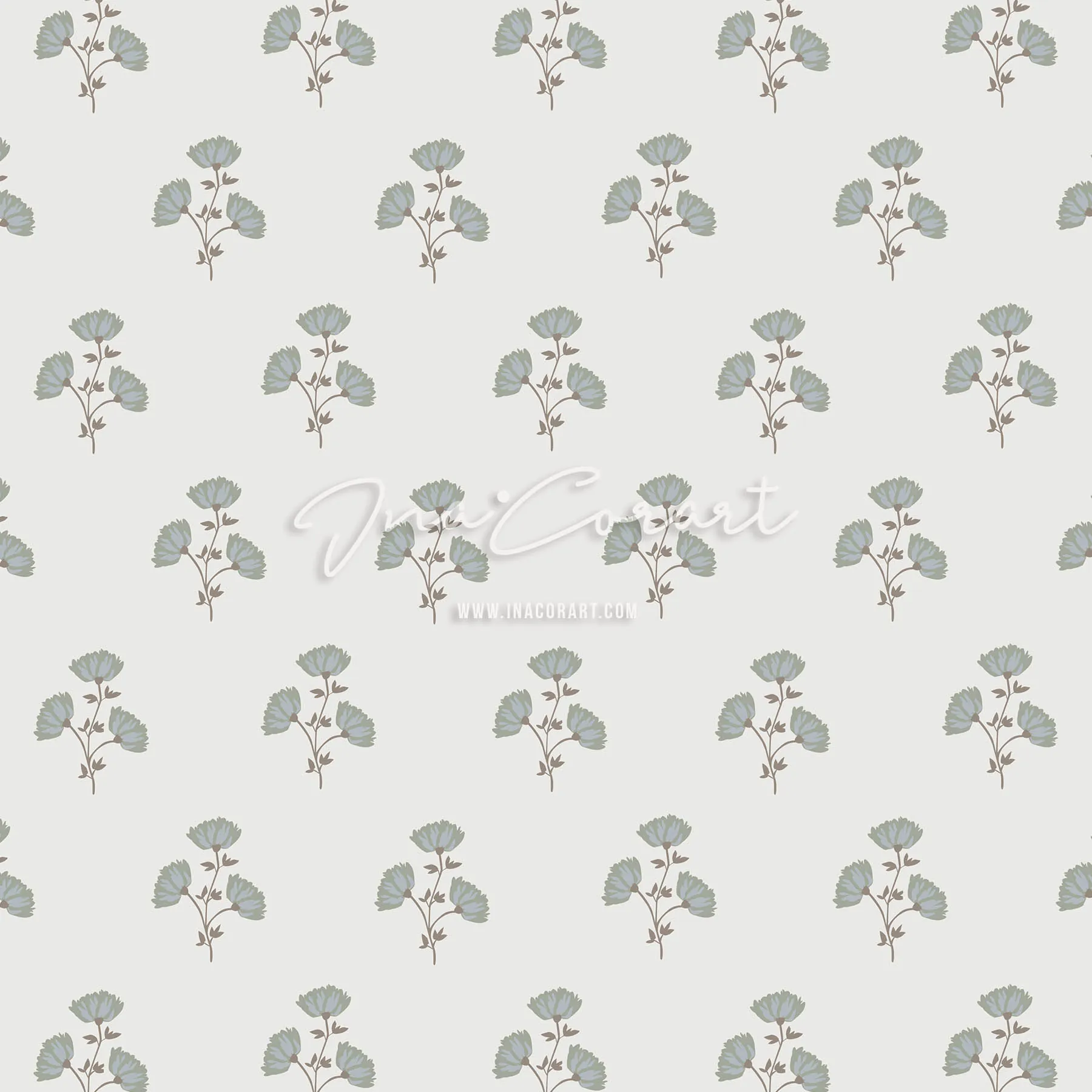 Delicate Floral Seamless Pattern 2 preview 1