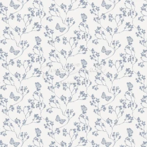 Delicate Floral Butterfly Seamless Pattern preview 1
