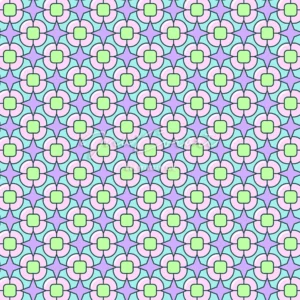Floral Geometric Seamless Pattern preview 1