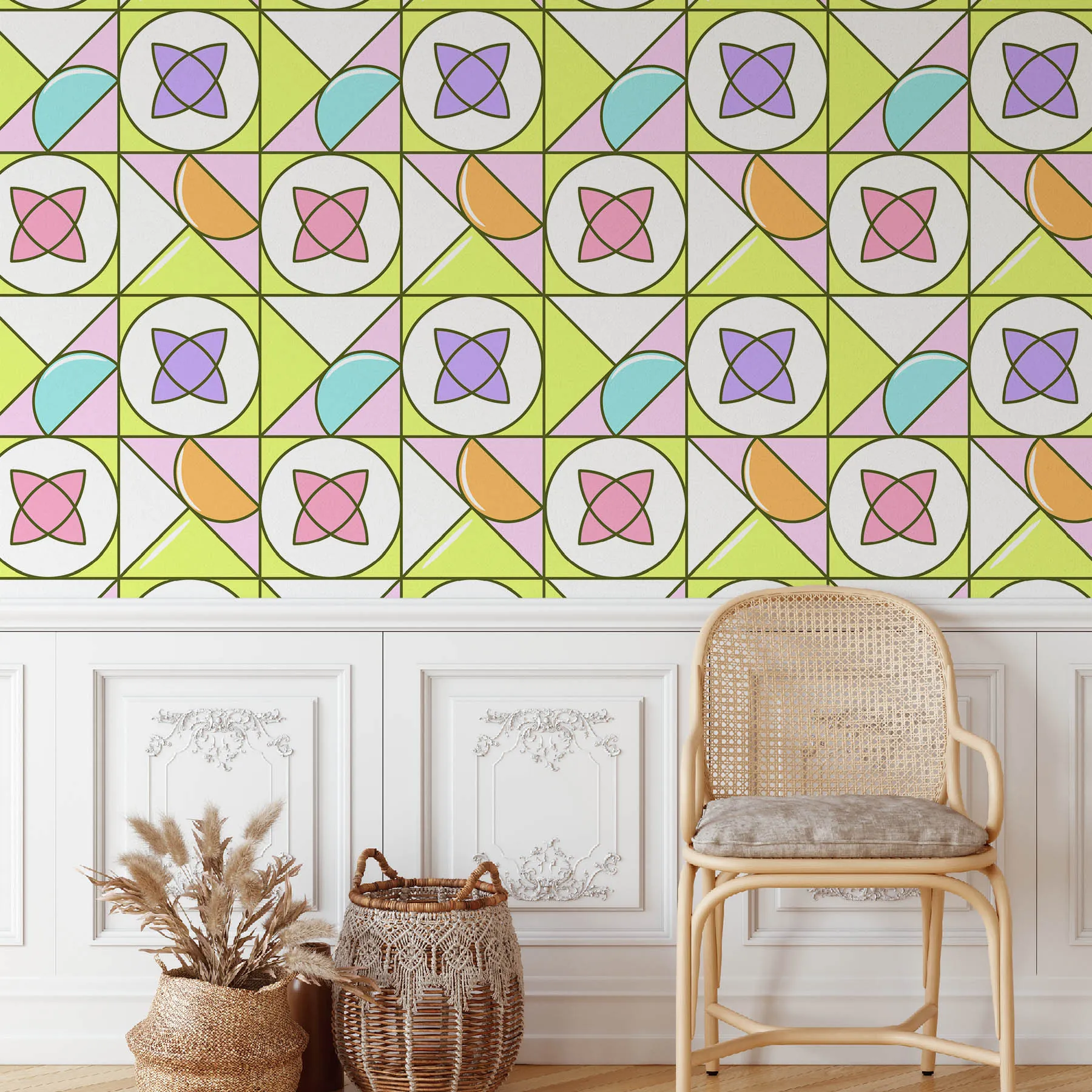 Colorful Geometric Seamless Pattern 2 preview 4