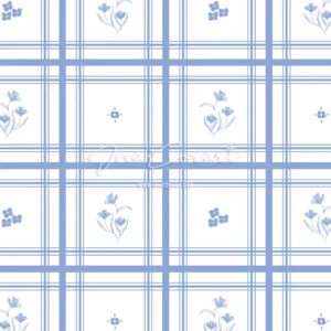 Delicate Blue Floral Seamless Pattern 2 preview 1