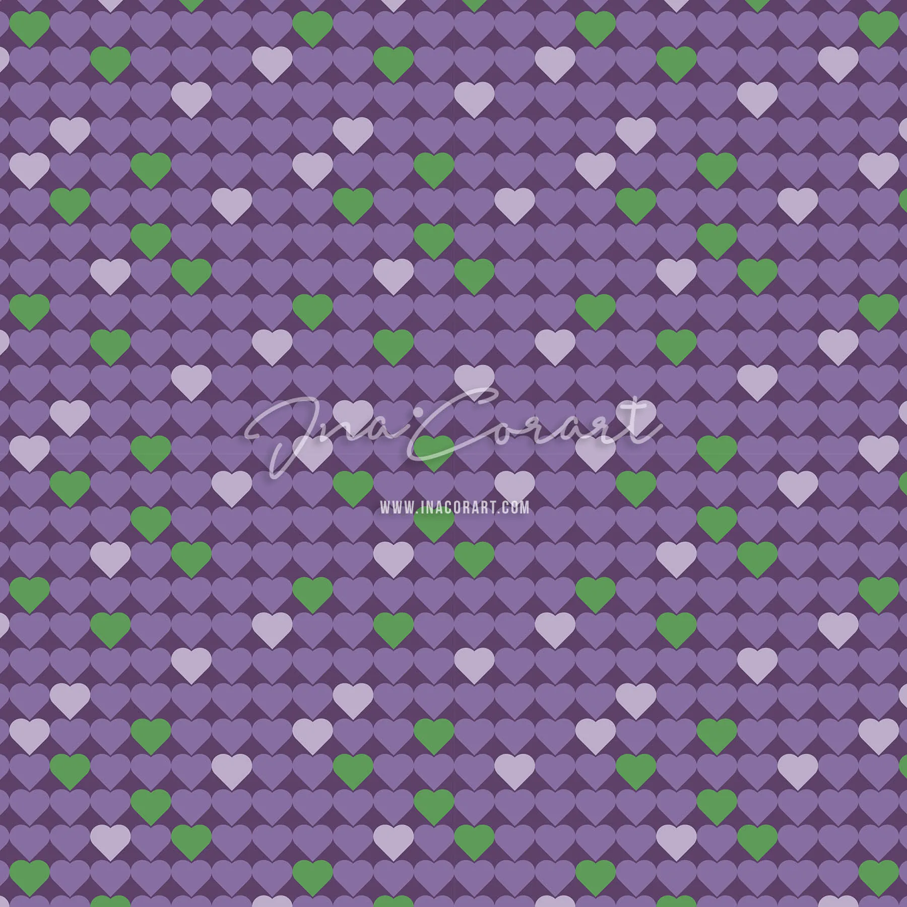 Colorful Hearts Seamless Pattern preview 1