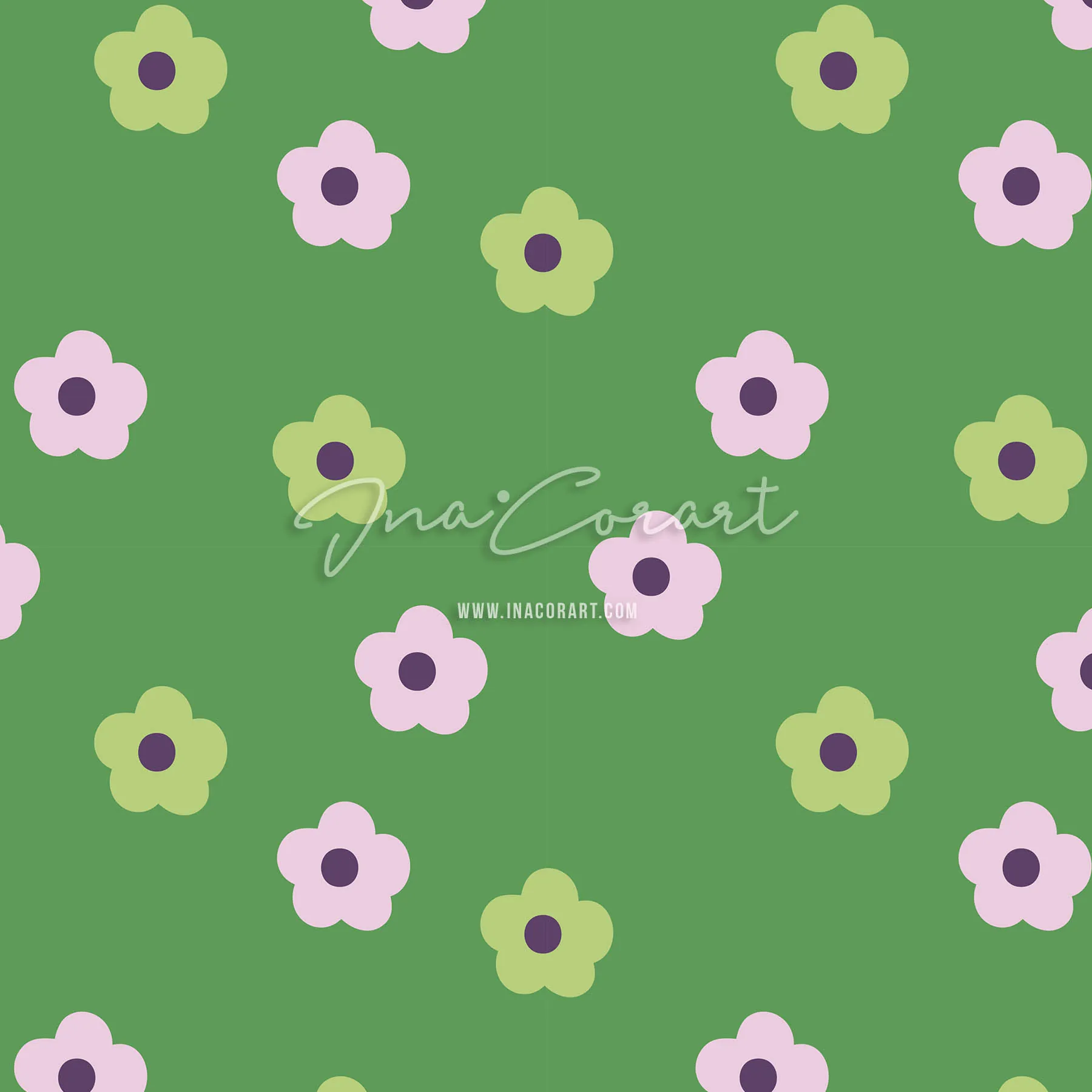 Charming Floral Seamless Pattern 2 preview 1