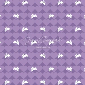 Playful Bunnies in Hearts Repeat Pattern preview 1
