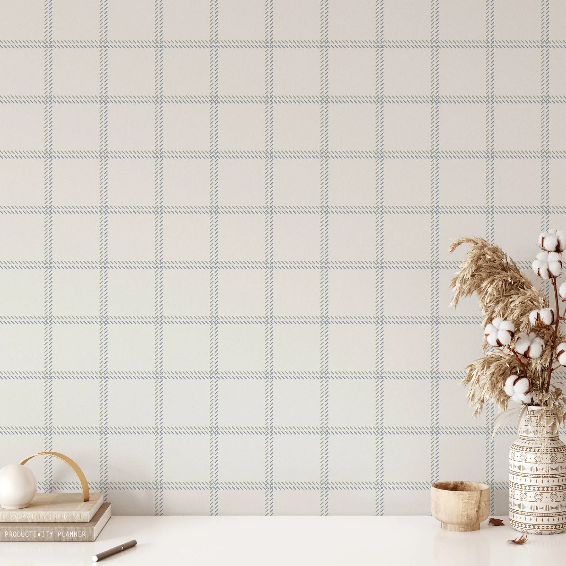 Stylish Blue and Gray Seamless Pattern preview 2