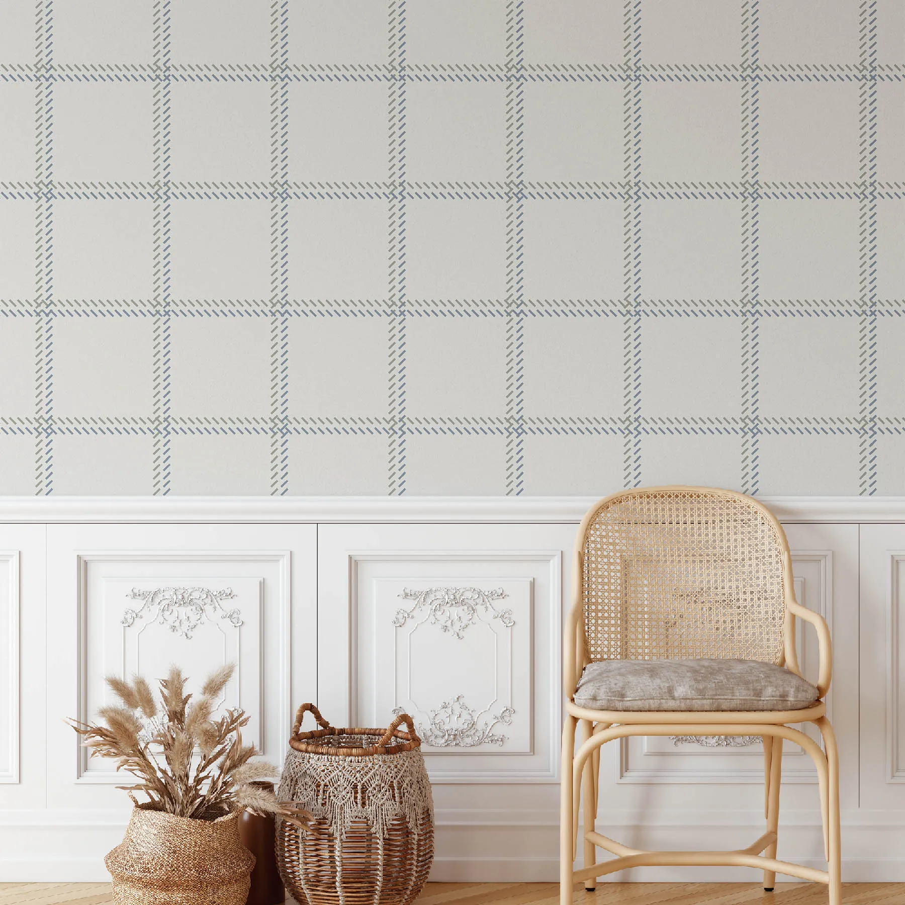 Stylish Blue and Gray Seamless Pattern preview 4