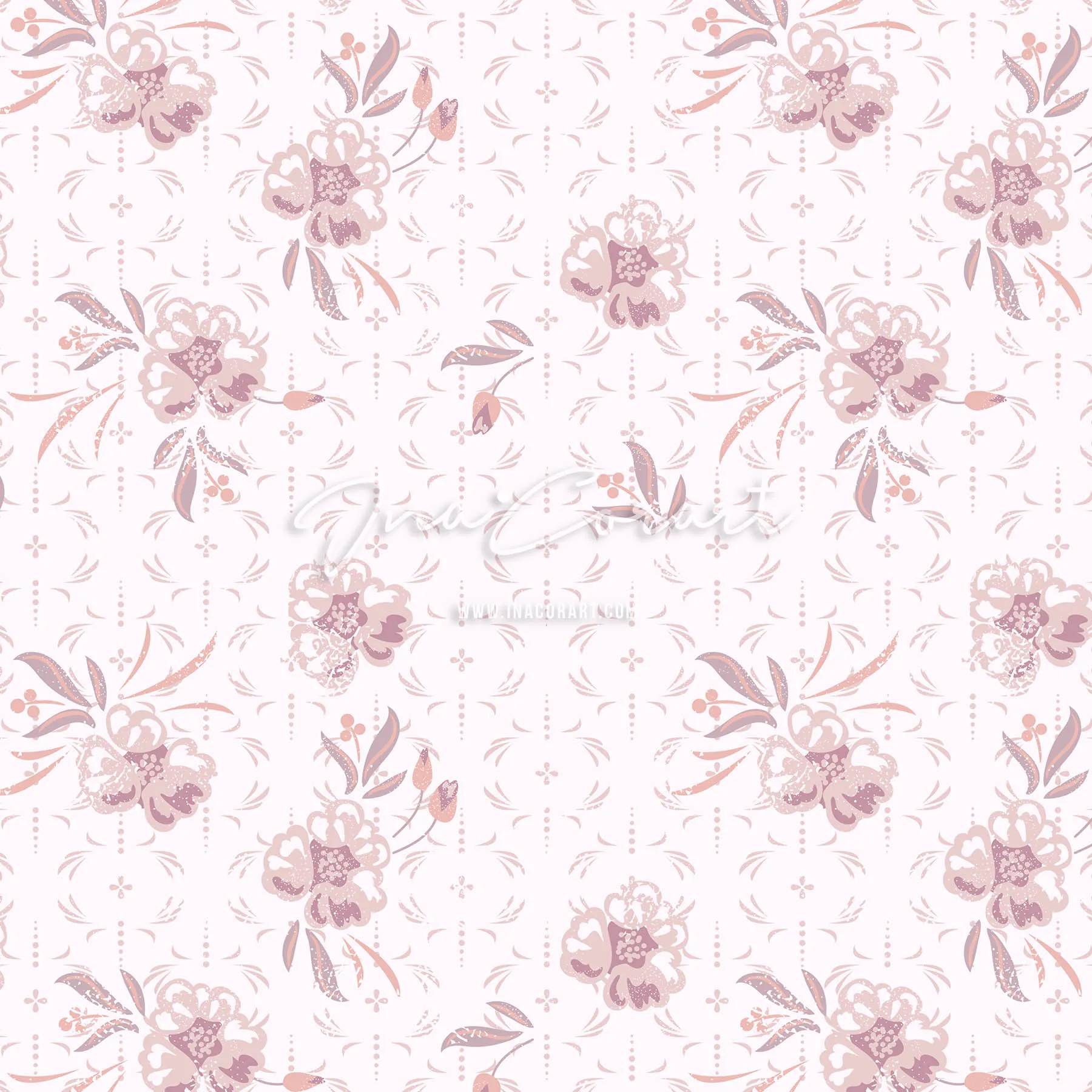 Delicate Floral Seamless Pattern 2 preview 1