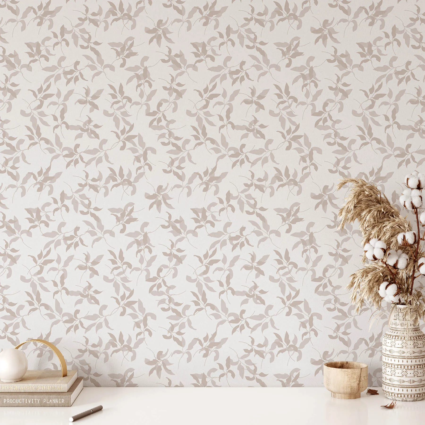 Elegant Leafy Seamless Pattern preview 2
