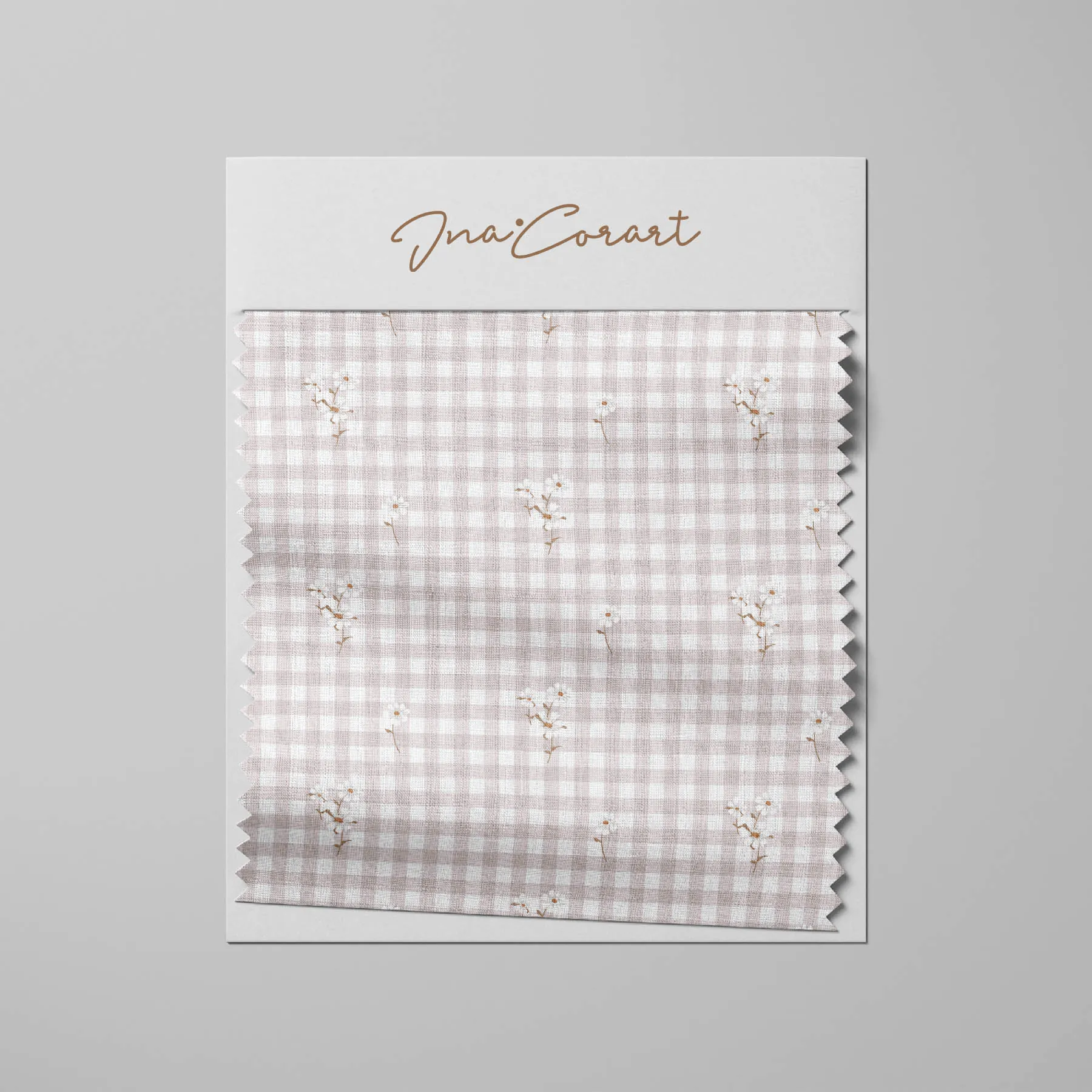 Floral Gingham Seamless Pattern preview 3