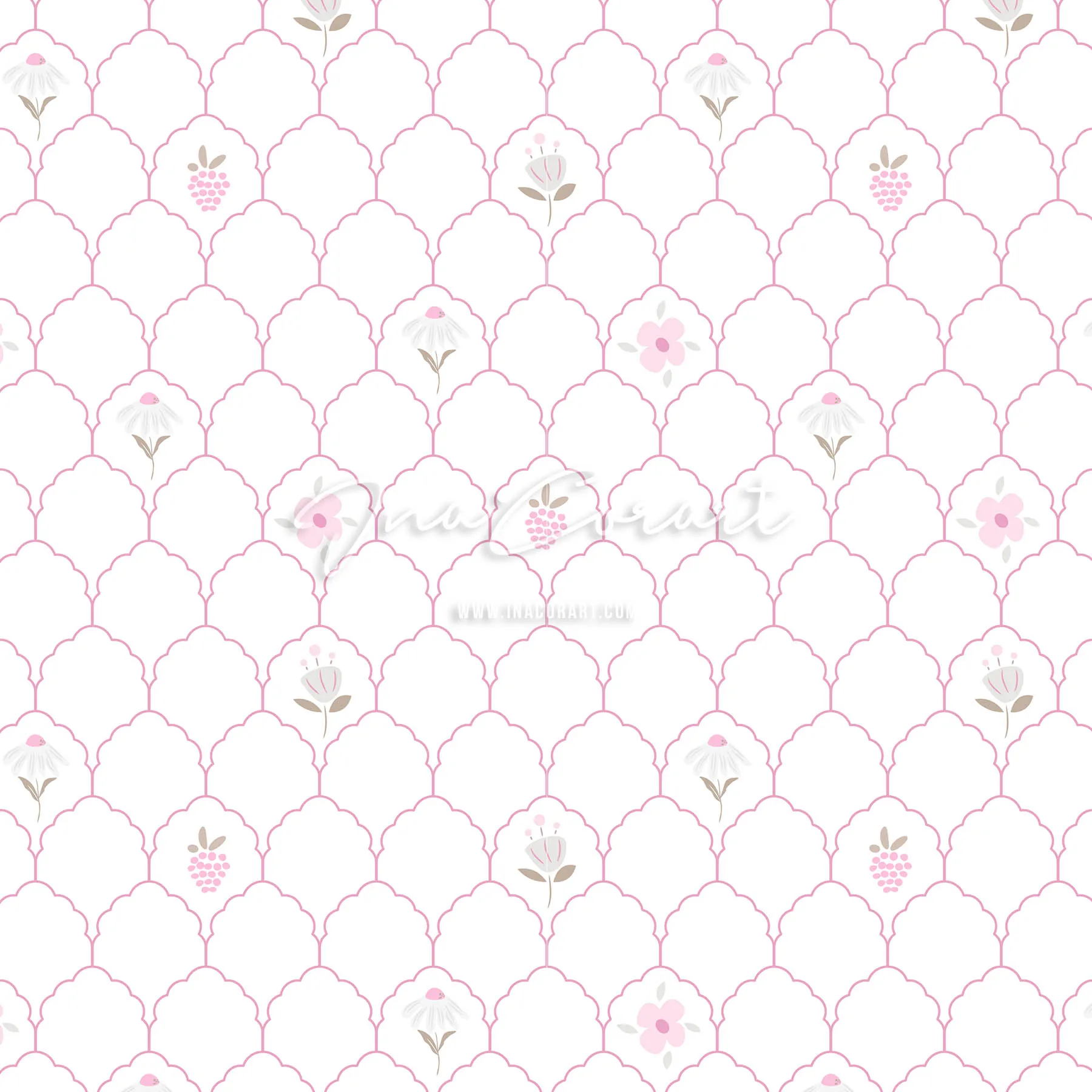 Delicate Floral Seamless Pattern 2 preview 1