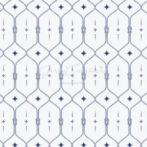 Nautical Rope and Star Seamless Pattern preview 1
